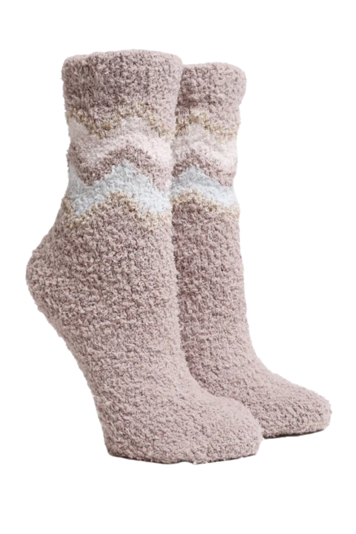 Chevron Fuzzy Socks