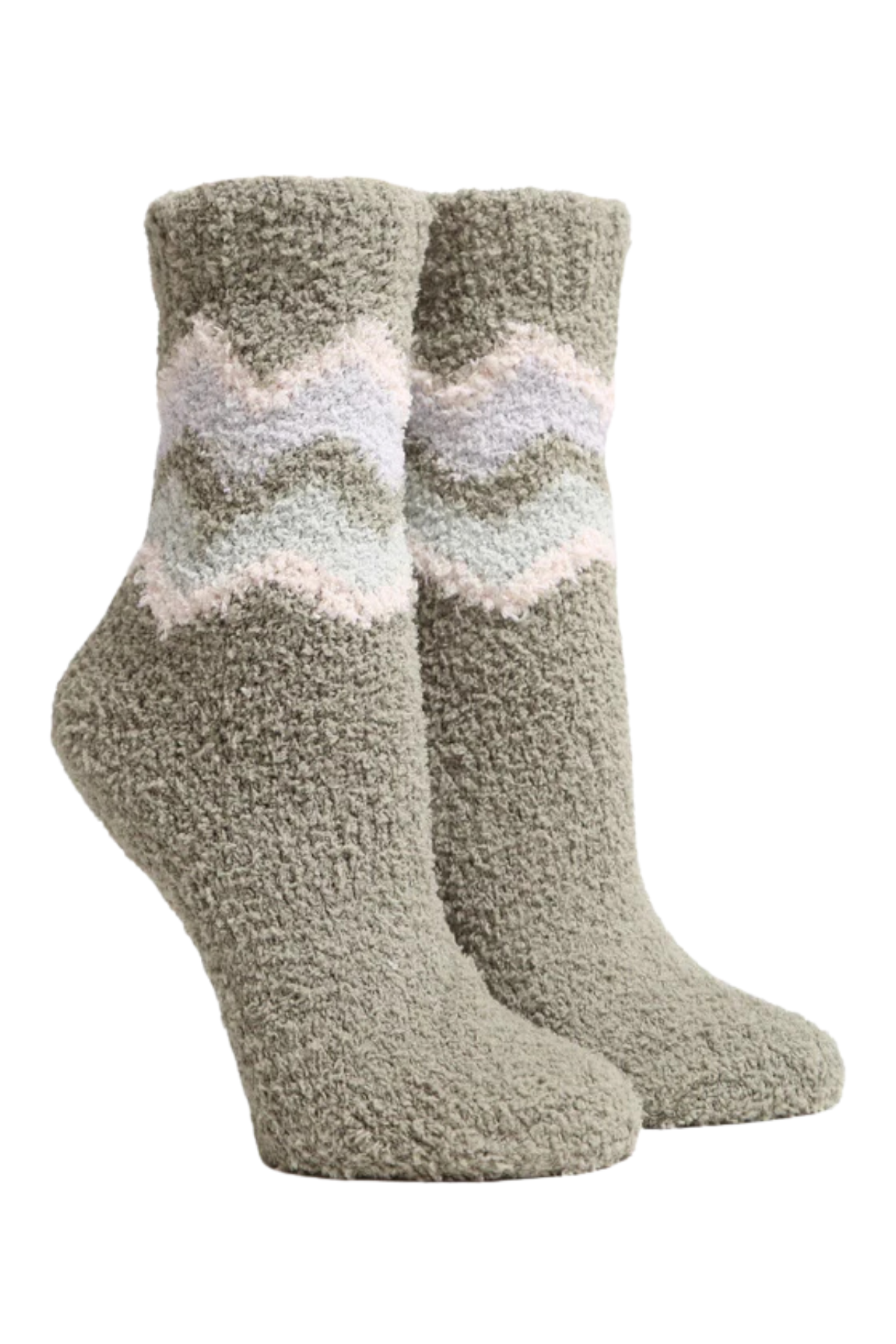 Chevron Fuzzy Socks