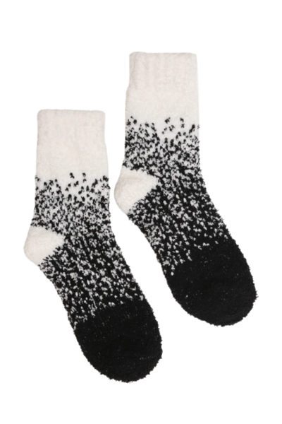 Two Tone Fuzzy Socks