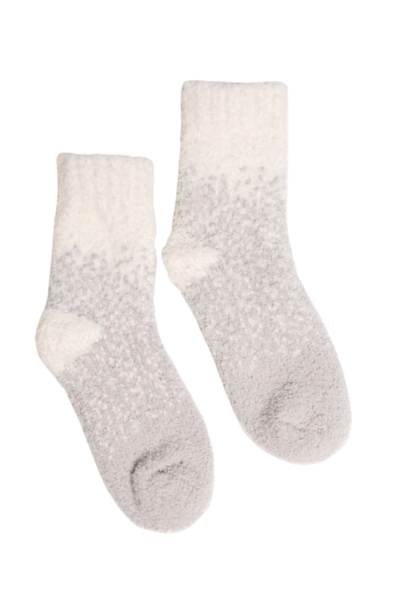 Two Tone Fuzzy Socks