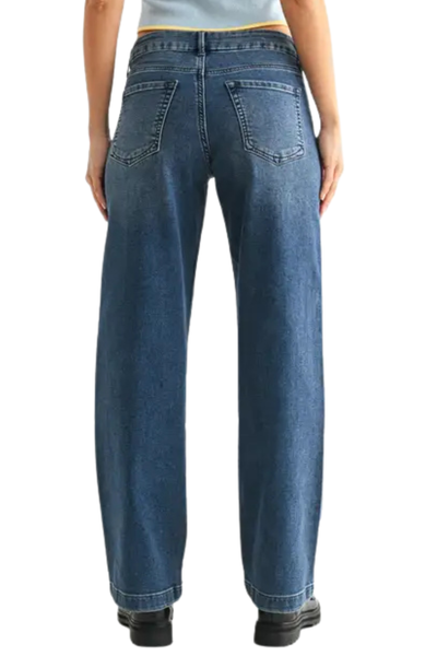 Just Black Slim Wide Sweat Jean - Dark Wash