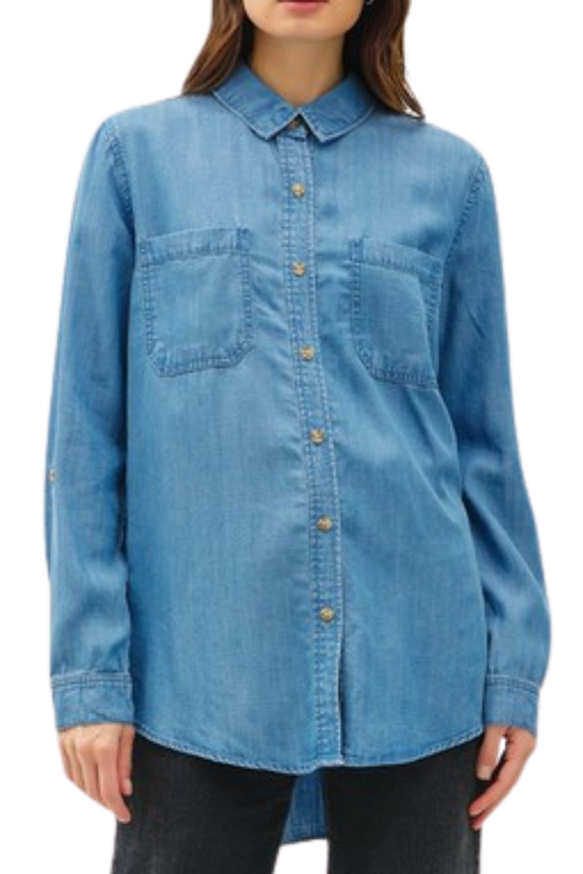 Erin Denim Button-Up Shirt