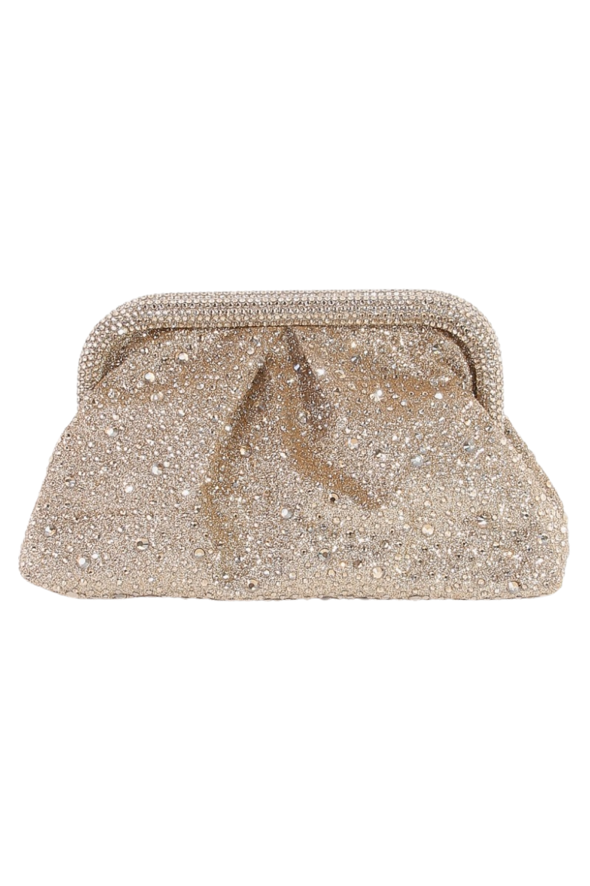 Britton Rhinestone Clutch - Gold