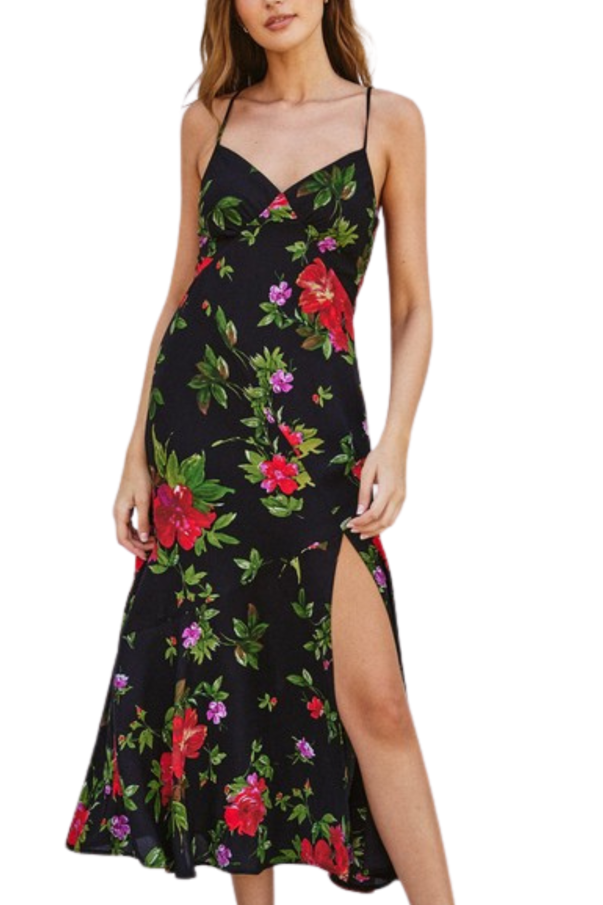 Dahlia Floral Midi Dress