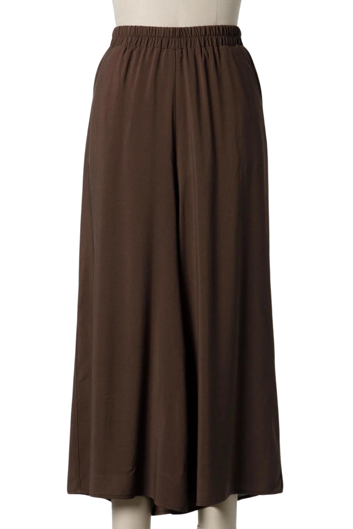 Wide Leg Flowy Pants - Brown