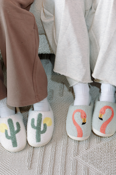 Novelty Slippers - Cactus