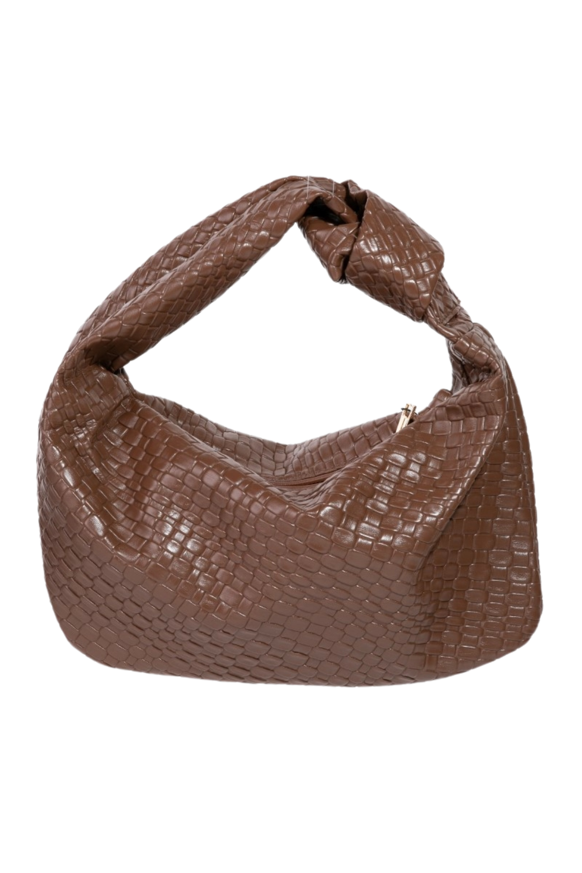 Sandra Knotted Handbag - Brown