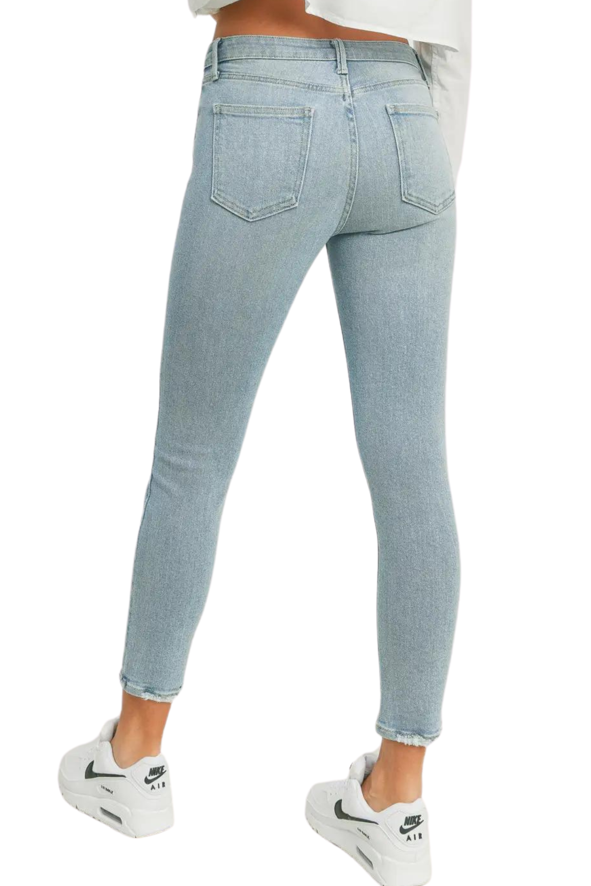 Just black frayed hem 2025 jeans