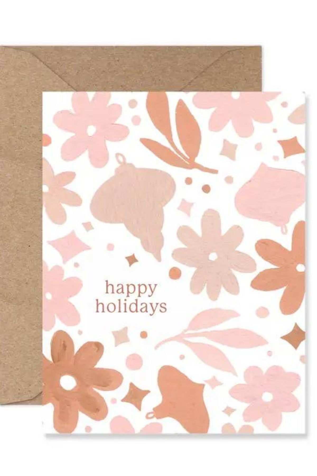 Happy Holidays Boho Greeting Card
